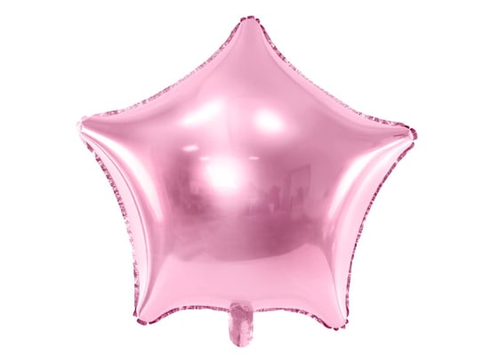 Balon foliowy, gwiazda, 19", różowy PartyDeco