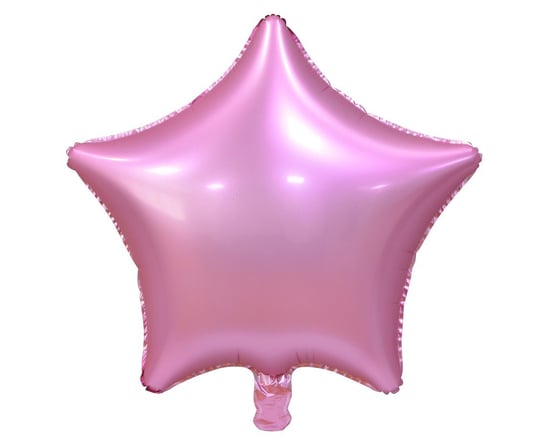 Balon foliowy, Gwiazda, 19", różowy, matowy GoDan