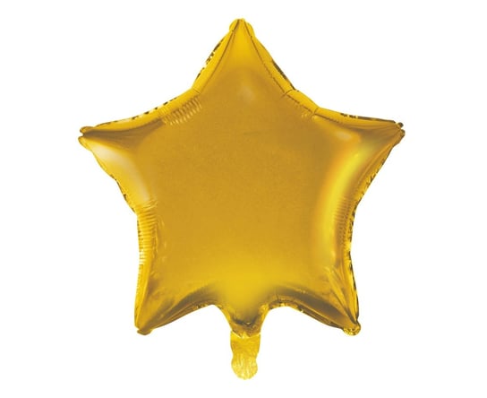 Balon foliowy, Gwiazda, 19", złoty, matowy GoDan