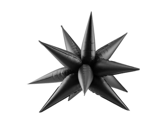 Balon foliowy Gwiazda 3D czarny, 95 cm Inna marka