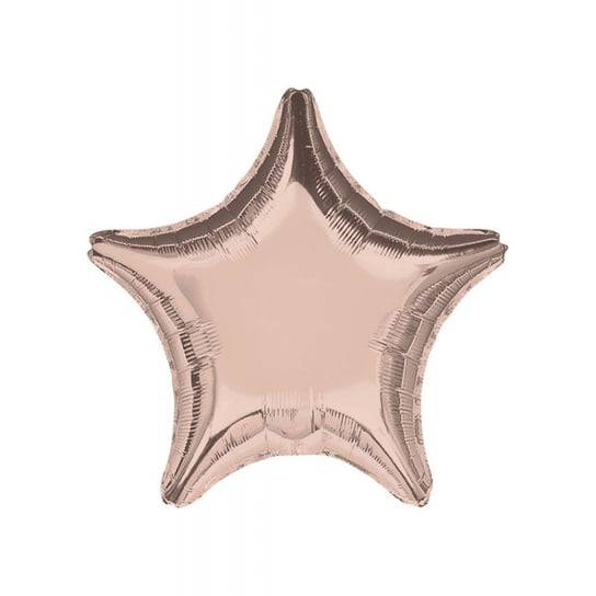 Balon foliowy, gwiazda 45cm, rosegold NiebieskiStolik