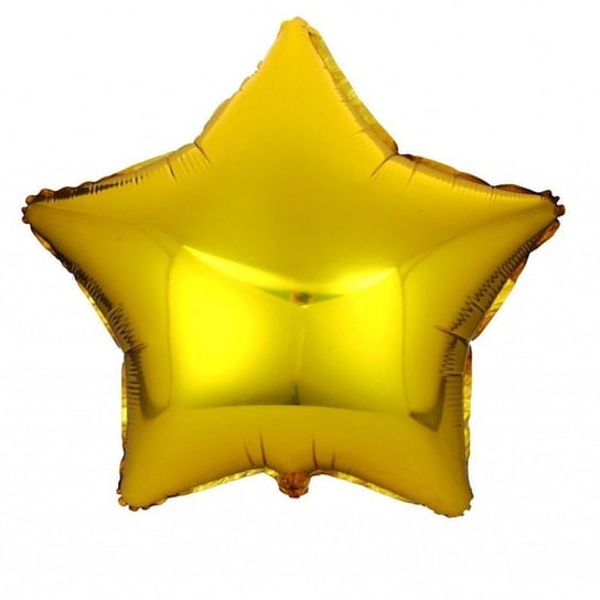 Balon foliowy, gwiazda, 45cm, złoty NiebieskiStolik