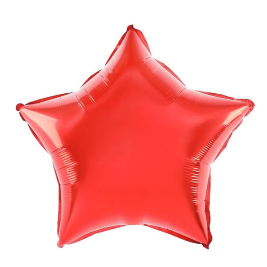 Balon foliowy gwiazda czerwona, 45 cm PartyPal