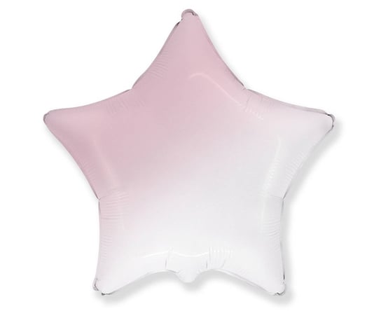 Balon Foliowy - Gwiazda ombre różowa, 46 cm Flexmetal