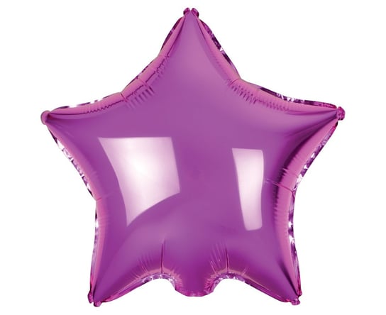 Balon foliowy, gwiazda, różowy, 36 cm GoDan