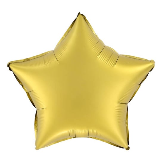 Balon foliowy gwiazda złota matowa karnawał urodziny sylwester 45 cm Inna marka