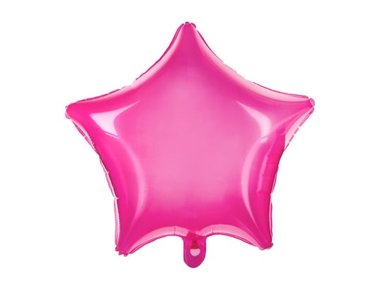 Balon foliowy, Gwiazdka, 48 cm, różowy PartyDeco