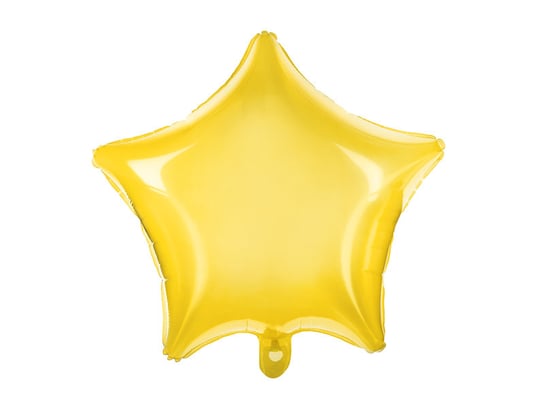 Balon foliowy, Gwiazdka, 48 cm, żółty PartyDeco
