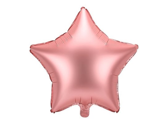 Balon foliowy gwiazdka 48cm różowe złoto PartyDeco