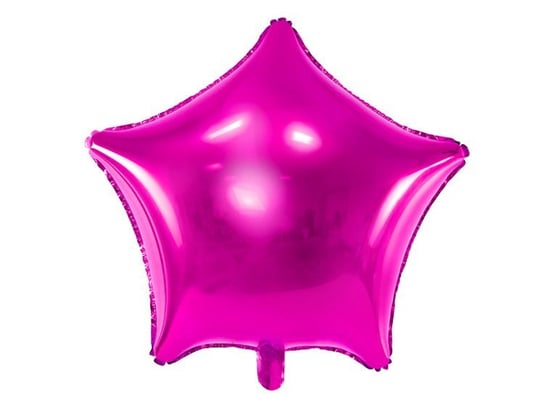 Balon foliowy, gwiazdka, ciemny różowy, 48 cm, 50 sztuk Inna marka
