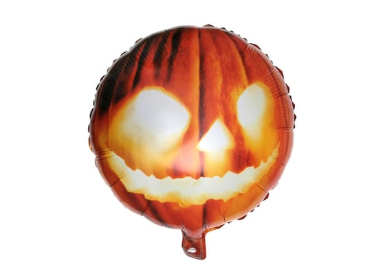Balon foliowy halloweenowy straszna dynia - 45 cm - 1 szt. SANTEX