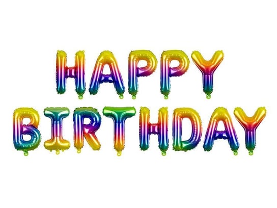 Balon foliowy, Happy Birthday PartyDeco