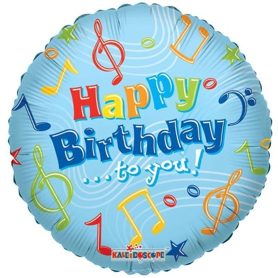 Balon Foliowy Happy Birthday to you, nutki 46 cm Inny producent