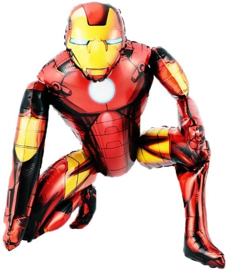 Balon Foliowy Hel Chodzący Iron-Man Urodziny Duży Hopki