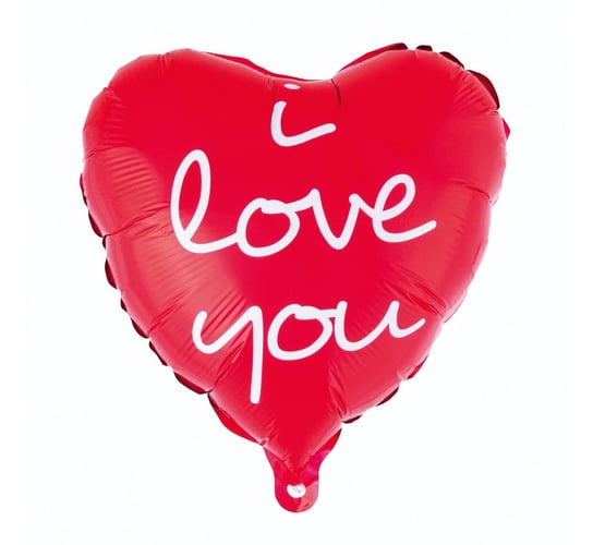 Balon foliowy, I Love You, czerwony, 18" GoDan