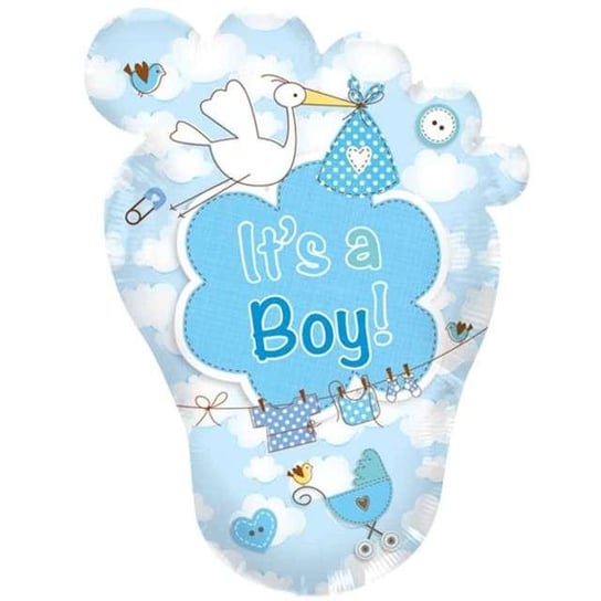 Balon foliowy, It's a Boy, 28", błękitny Folat