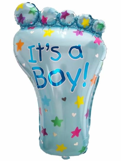 Balon foliowy "It's a boy" STÓPKA 72x46 cm Party spot