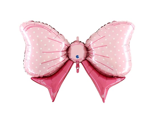 Balon foliowy Kokardka różowa - 109 cm - 1 szt. Grabo Balloons