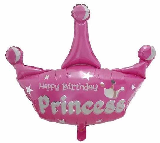 Balon foliowy korona Happy Birthday Princess Party spot