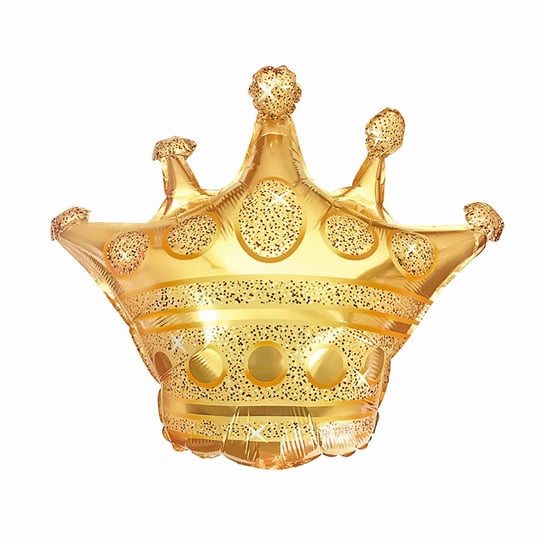 Balon foliowy korona złota, 37x40 cm PartyPal