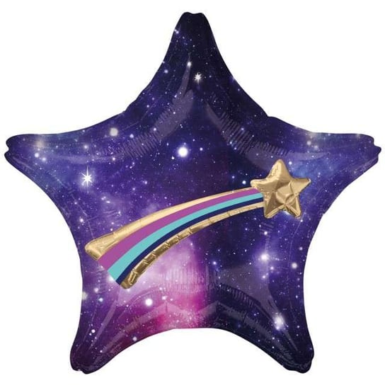 Balon foliowy, Kosmiczna Gwiazda, 71 cm, fioletowy Amscan