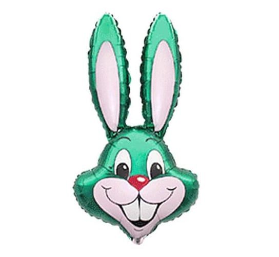 Balon foliowy królik zielony wielkanoc 35 cm Flexmetal