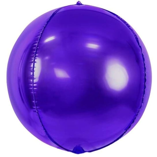 Balon foliowy, Kula, 16", fioletowy PartyDeco