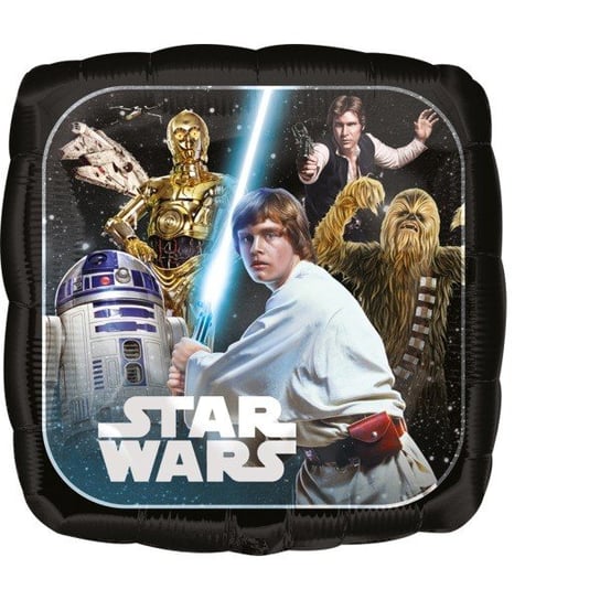 Balon Foliowy Kwadratowy Star Wars Gwiezdne Wojny ABC