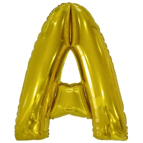 Balon foliowy litera A złota duża metalik 34'' ABC