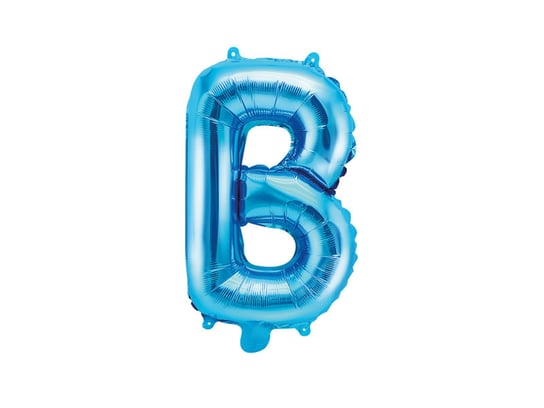 Balon foliowy, Litera B, 35 cm, niebieski PartyDeco