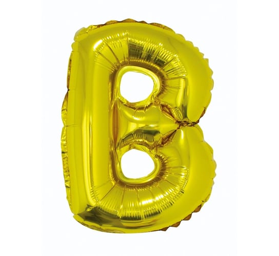 Balon foliowy, litera B, złoty, 35 cm GoDan