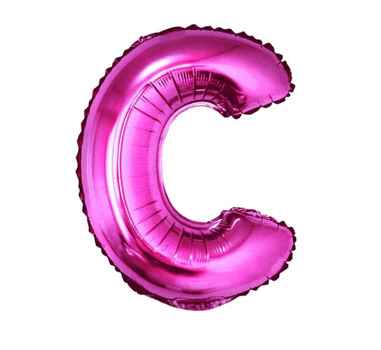 Balon foliowy, litera C, różowy, 35 cm GoDan