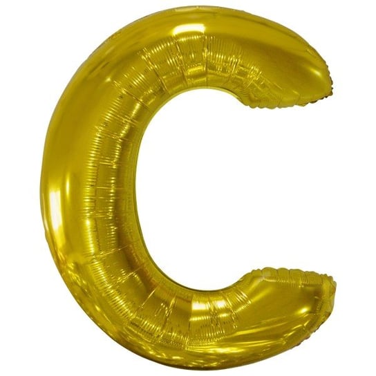 Balon foliowy litera C złota duża metalik 34'' ABC