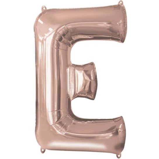 Balon foliowy, litera E, 32", szampański Amscan