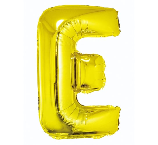 Balon foliowy, litera E, złoty, 35 cm GoDan