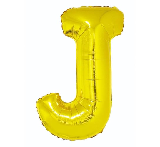 Balon foliowy, litera J, złoty, 81 cm GoDan