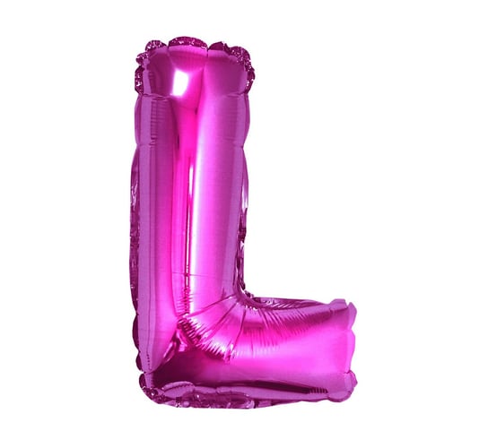 Balon foliowy, litera L, różowy, 35 cm GoDan