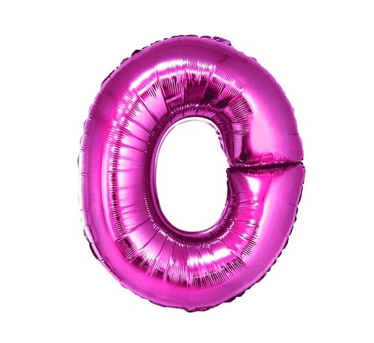 Balon foliowy, litera O, różowy, 35 cm GoDan