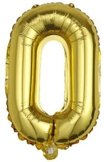 Balon Foliowy Litera O Złota 40 Cm Urodziny Inna marka