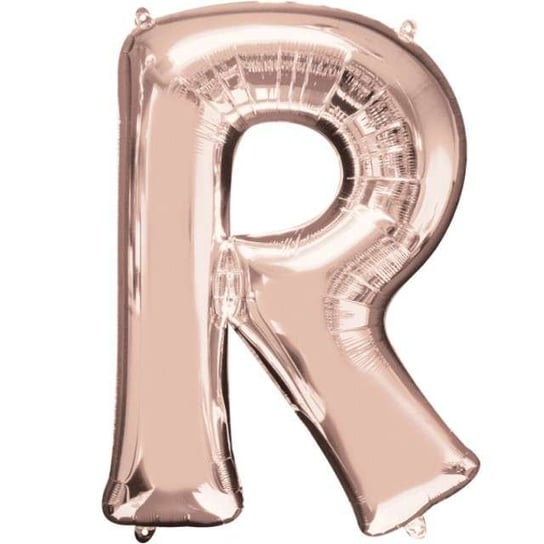 Balon foliowy, litera R, 32", szampański Amscan