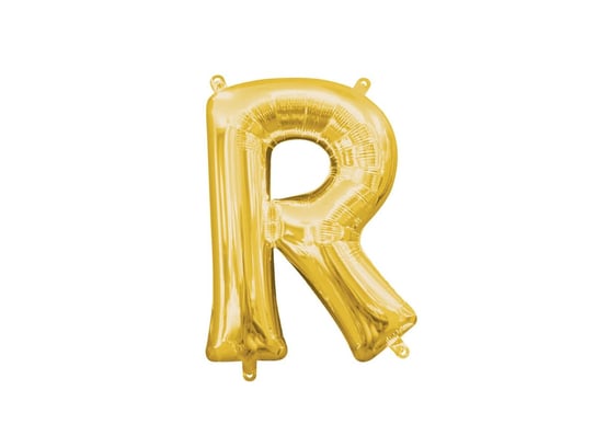 Balon foliowy litera R złota - 22 x 33 cm Amscan
