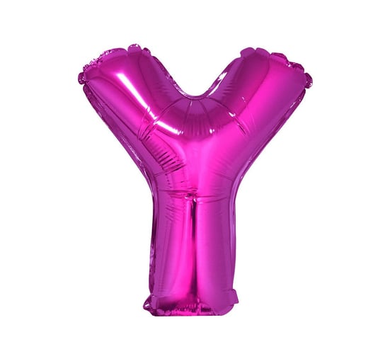 Balon foliowy, Litera Y, 35 cm, różowy GoDan