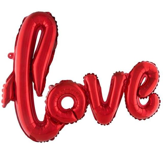 Balon foliowy, Love, 102 cm, czerwony Funny Fashion