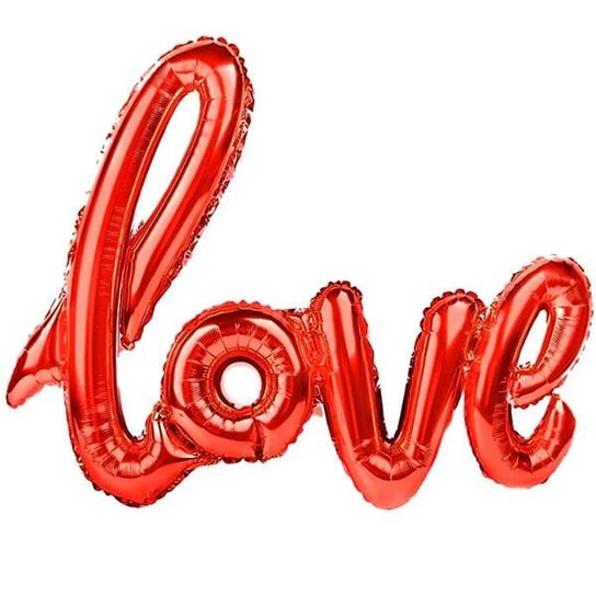 Balon foliowy Love czerwony 100 x 70 cm PartyPal