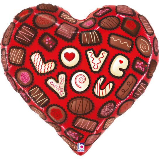Balon Foliowy - Love You Chocolates 58cm,  Grabo Inna marka