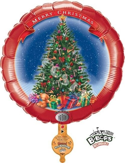 Balon foliowy Merry Christmas choinka z dźwiękiem Inna marka