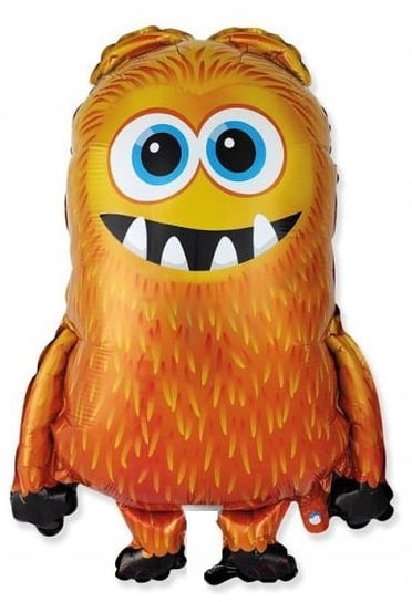 Balon foliowy Monster Orange na urodziny roczek party Potworek Potwór 35cm Inna marka