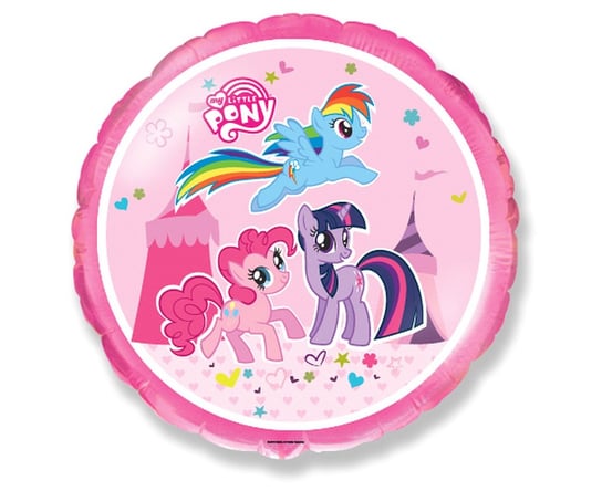 Balon foliowy, My Little Pony, 18", różowy Flexmetal Balloons