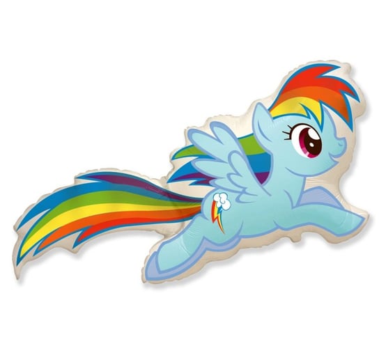 Balon foliowy, My Little Pony: Rainbow Dash, 40" Flexmetal Balloons