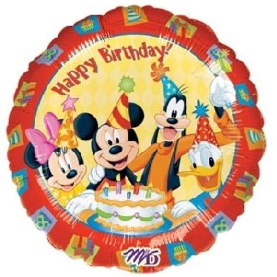 Balon foliowy, Myszka Mickey i Przyjaciele, Happy Birthday, 18" Amscan